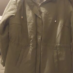 Women's Green Puffer Jacket